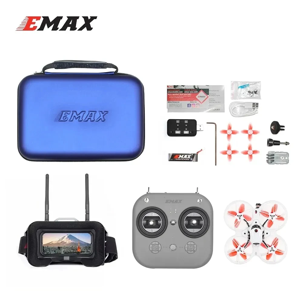 Emax Tinyhawk III 3 FPV Racing Drone F4 RTF Auta 15000KV RunCam Nano 4 25-100-200mW VTX 1S-2S FrSky D8 RC Quadcopter & Okuliare