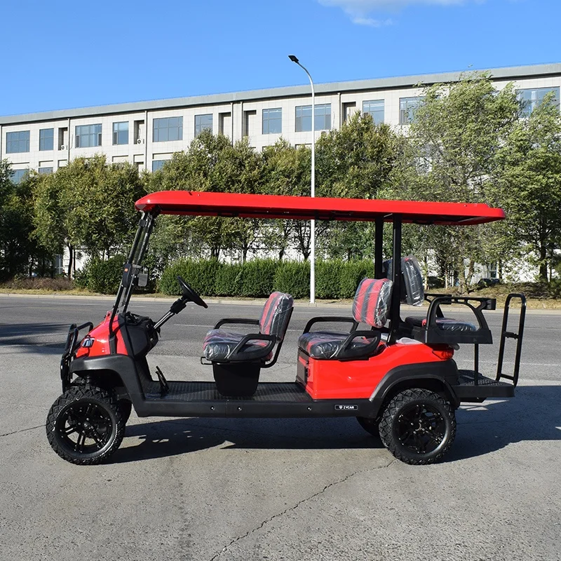 Hot Predaj Zdvihol 4 Cestujúcich Elektrická Mini Golf Košíka