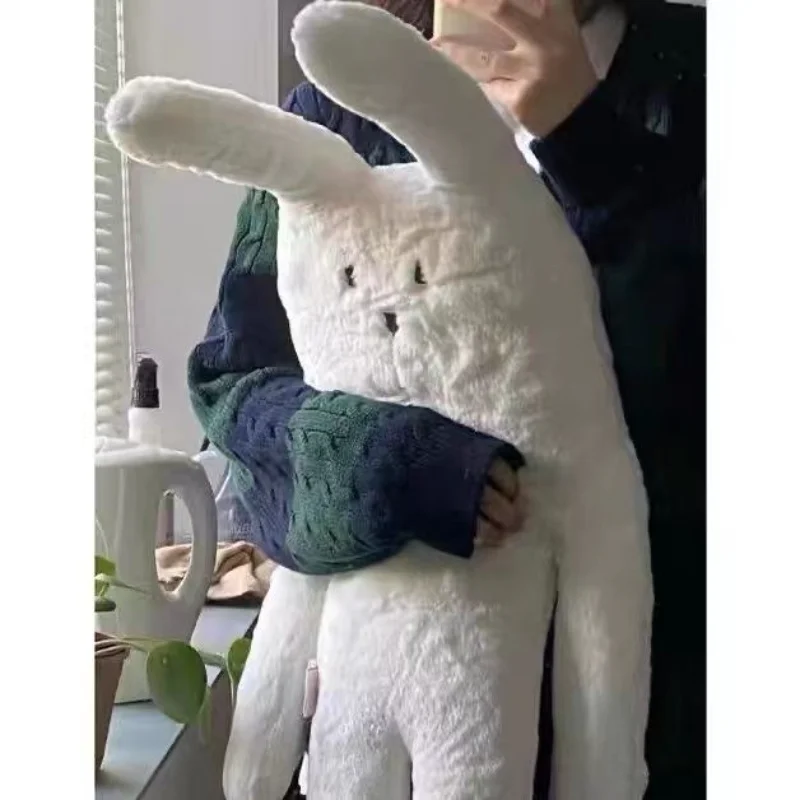 79 cm Plnené Dlho Králik Mäkký Plyšový Vankúš na Spanie Cute Bunny White Cartoon Zvierat Plushie Hračky pre Deti, Detské Narodeninové Darčeky