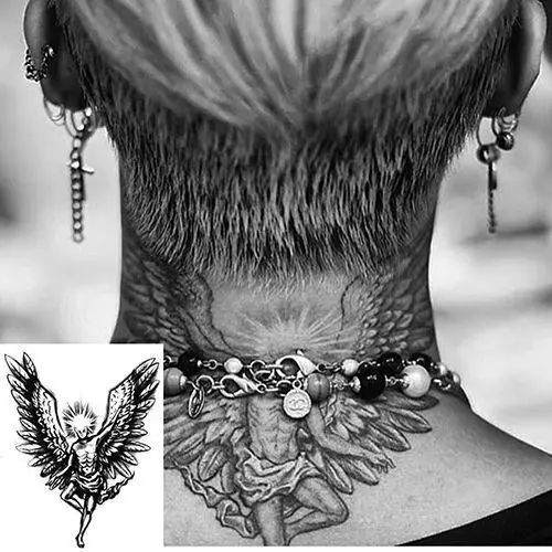 Hrudník Black Dragon Tattoo Nálepky Trvanlivé Nepremokavé pre Mužov, Ženy Tatto Festival Dočasné Tetovanie Umenie Roztomilý Hotwife Falošné Tetovanie
