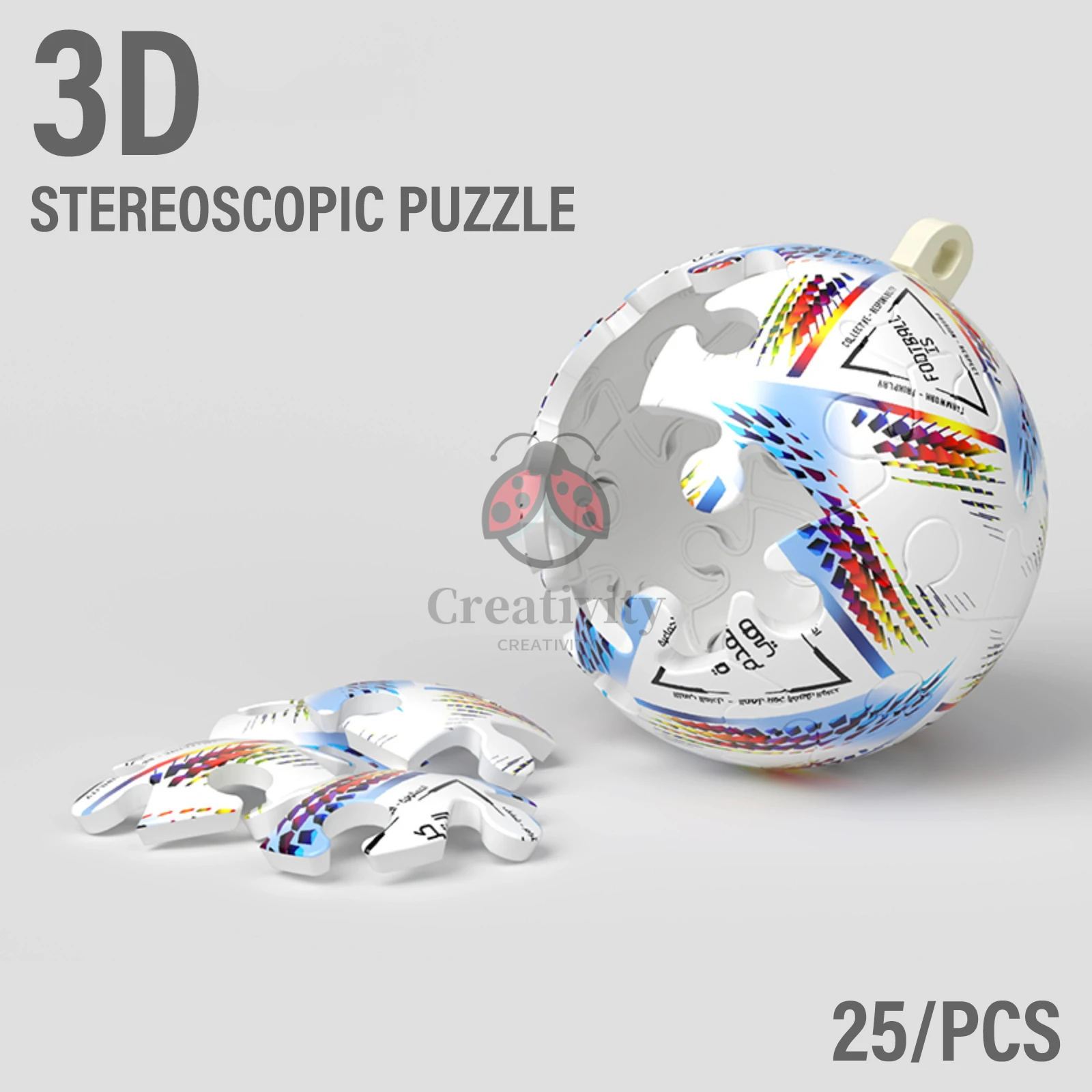 3D Stereoskopické Puzzle prívesok na Futbal, Basketbal Mape Sveta Suvenír Futbalových Fanúšikov Novú Tvorivosť Keychain Prívesok Darček