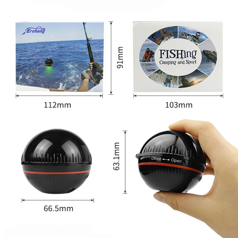 Bezdrôtové Fishfinder Kapor Návnadu Loď Ryby Detektor Rozsah Finder Sonar pre Rybolov Tovaru 2023 Bite Alarm Všetky Mora Zdravšie Gps Nástroje