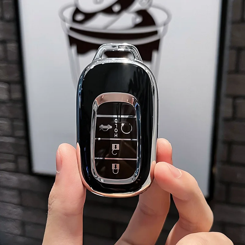 Móda TPU Kľúča Vozidla Prípade Kryt Plášťa Fob Pre Honda Civic Dohodou Vezel 2022 5 Tlačidlá Tlačidlo Chránič Auto Keychain Auto Príslušenstvo