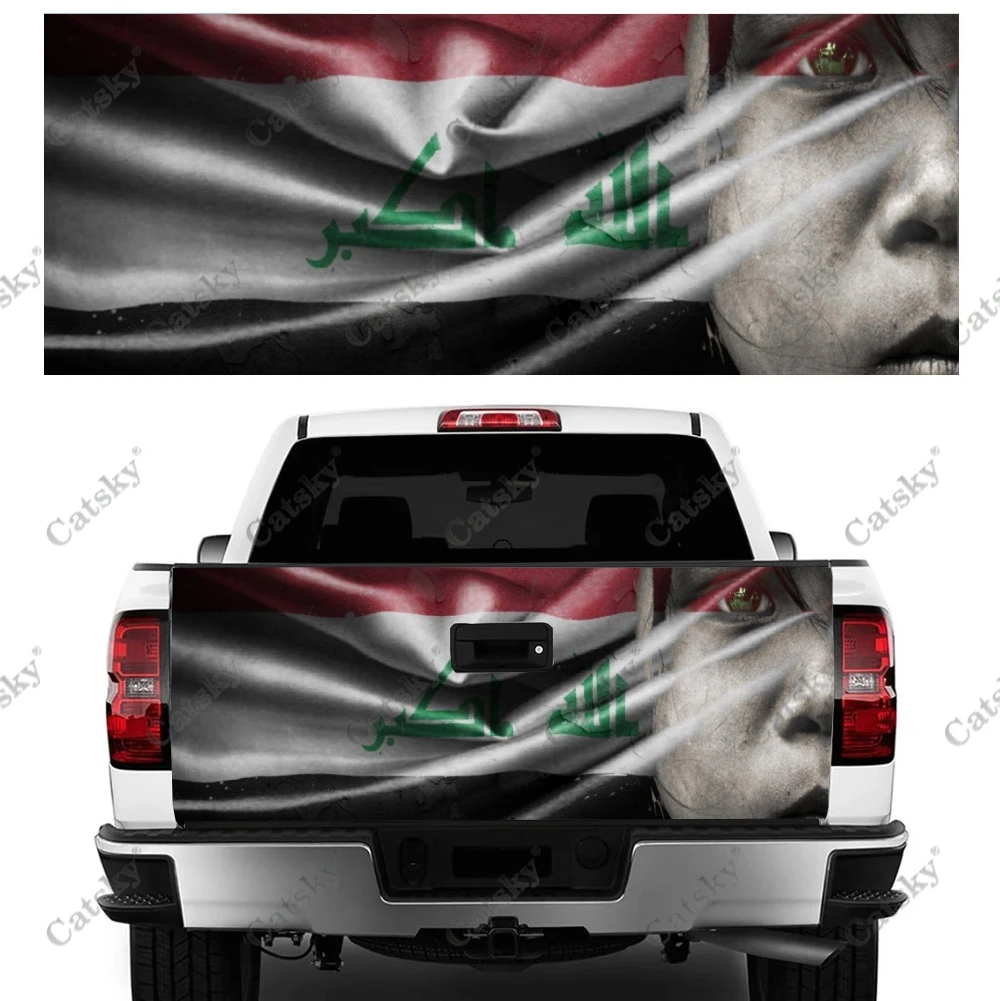 Irak vlajka Auto samolepky truck zadné ostrohové úpravu maľovanie vhodné pre truck bolesť auto balení príslušenstvo obtlačky