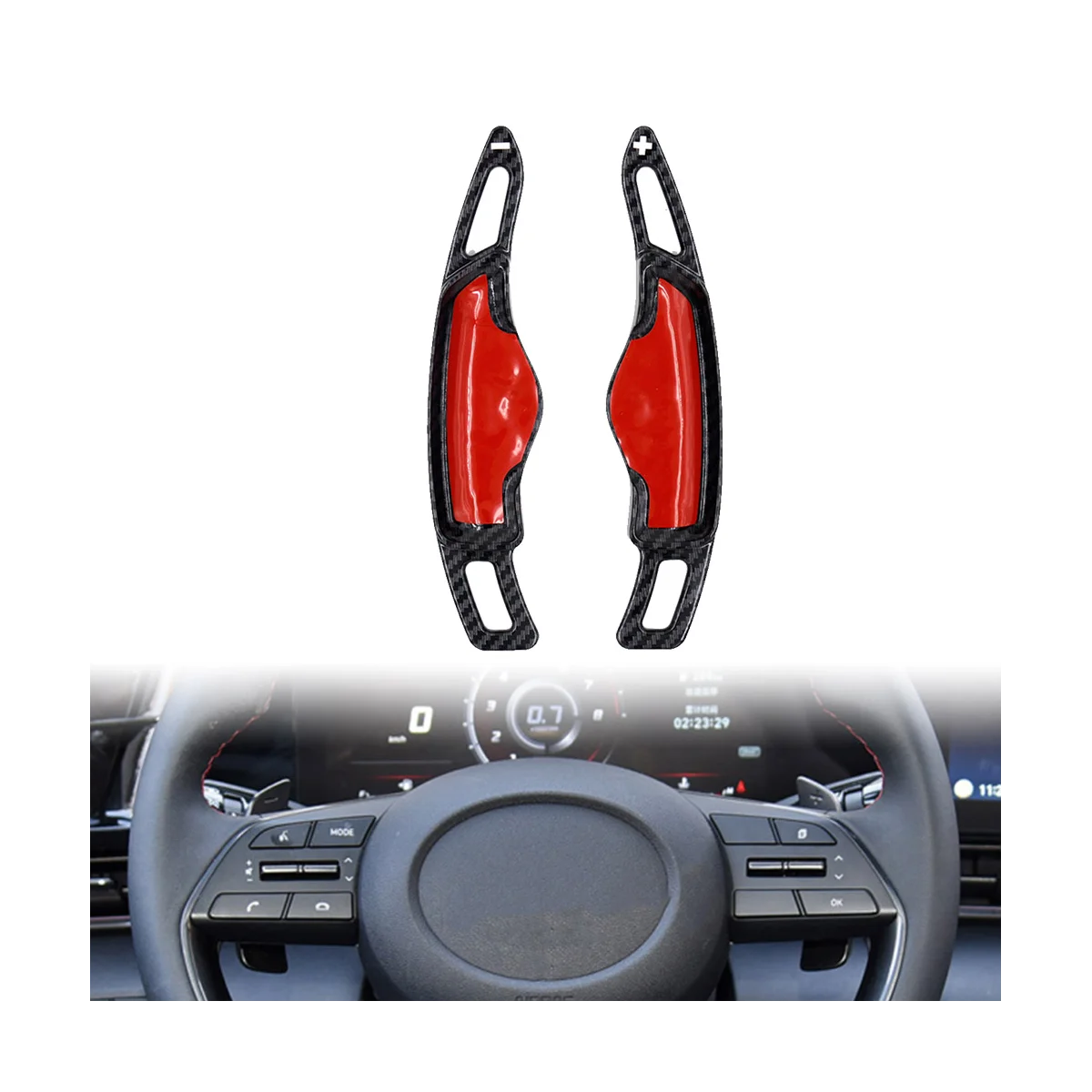 1 Pár Volante Vozidla Shift Pádlo Shifter Rozšírenie pre Hyundai Elantra Sonáta Tucson Genesis G70