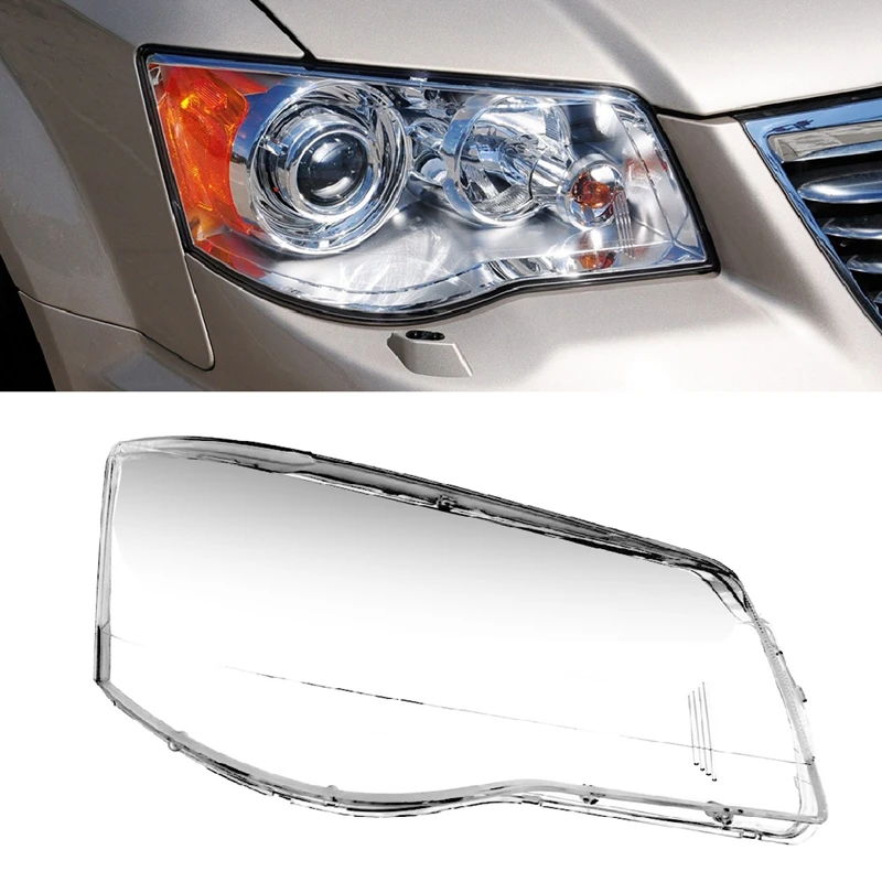 Auto Svetlometov Kryt Vedúci Svetlo, Tieň Transparentné Tienidlo Lampy Shell Protiprachový Kryt Pre Chrysler Grand Vega 2011 - 2015