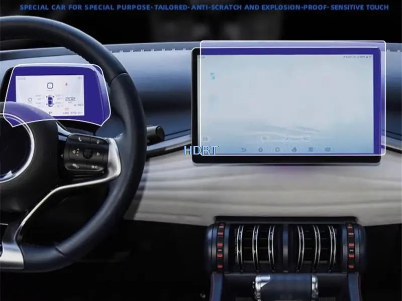 Tvrdené Sklo Film Pre BYD Yuan Plus Atto 3 2022 + Auto Centrálne Ovládanie Navigácie Displej Prístroja Obrazovke Interiéru Nálepky