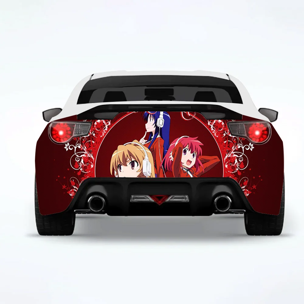 Anime Toradora! Auto Zadné Zábal Auto Nálepky, Auto Odtlačkový Tvorivé Nálepky Karosérie Vzhľad Úpravy Dekoračných Nálepiek