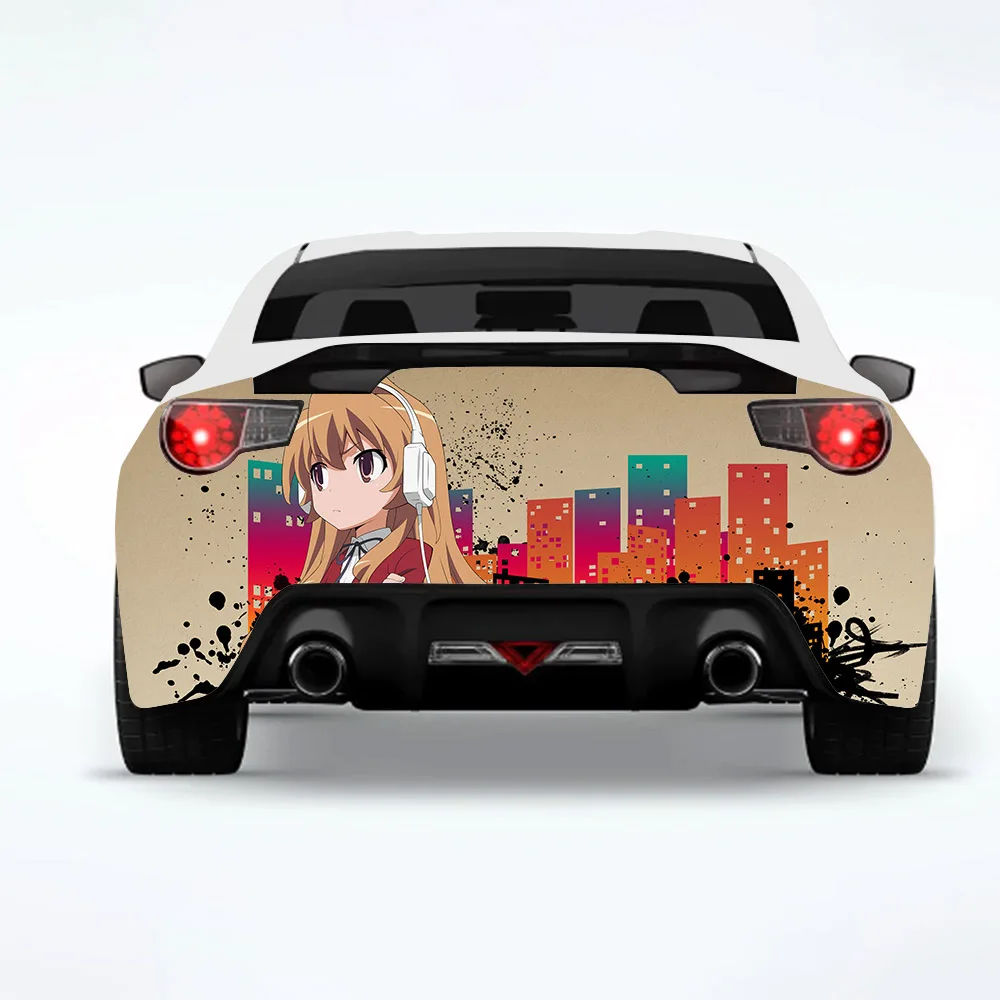 Anime Toradora! Auto Zadné Zábal Auto Nálepky, Auto Odtlačkový Tvorivé Nálepky Karosérie Vzhľad Úpravy Dekoračných Nálepiek