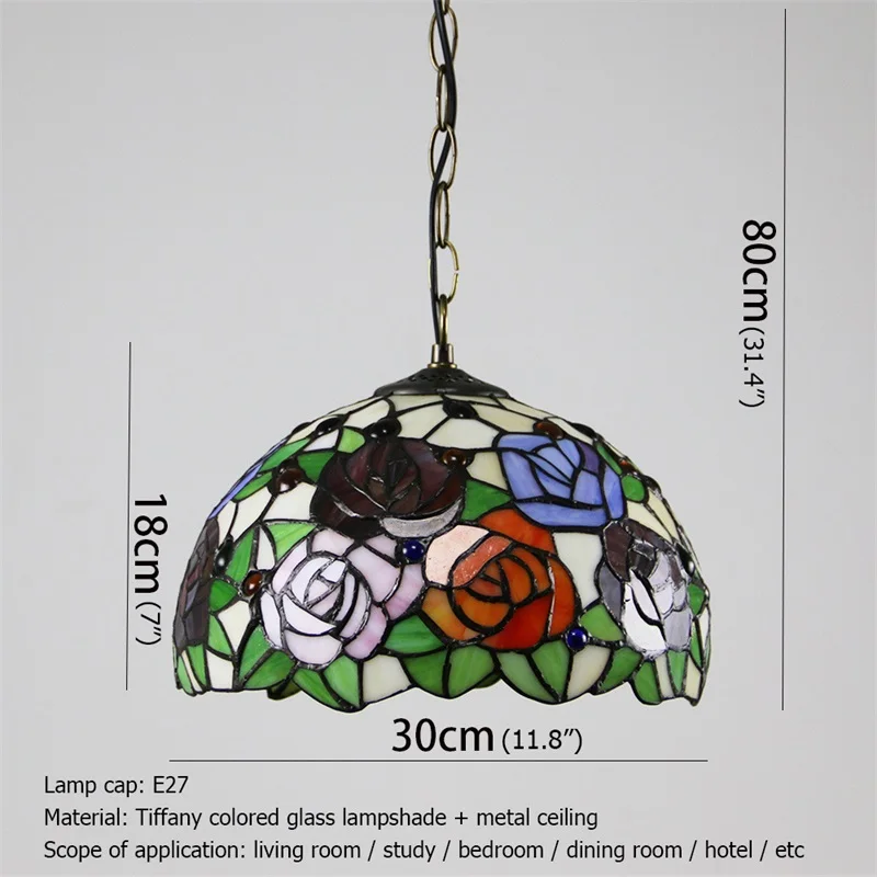 ULANI Tiffany Prívesok Svetlo Moderné Tvorivé Farebné Lampy, Svietidlá, Dekoračné Pre Domáce Jedáleň