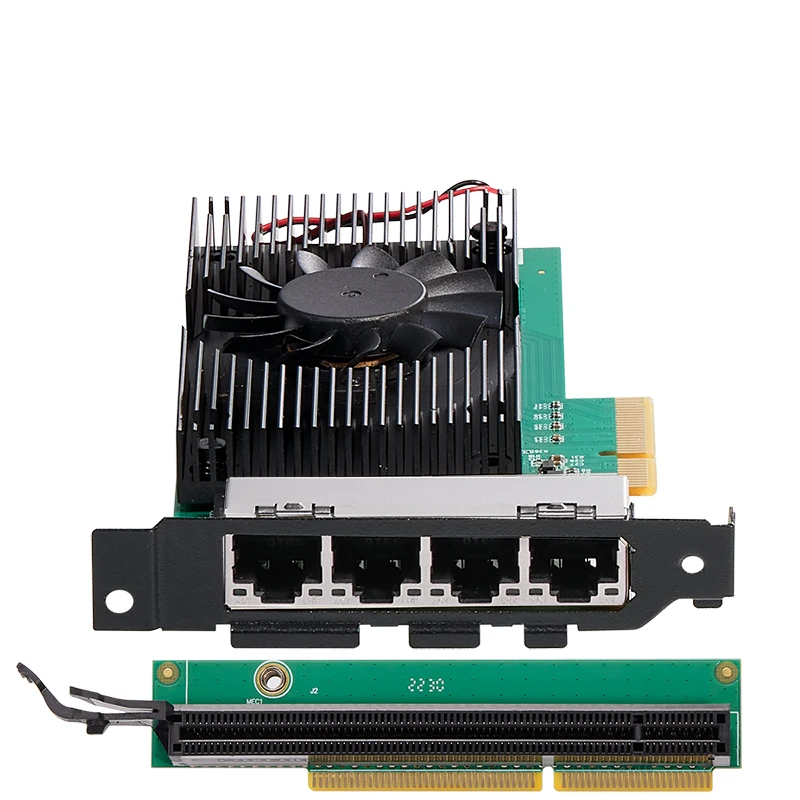 NOVÁ karta PCI Express Sieťová Karta PCIe x4 4 Port RJ45 10/100/1000M/2,5 G Gigabit Ethernet Kartu Adaptér Lan 2,5 G pre Intel i225 Čip