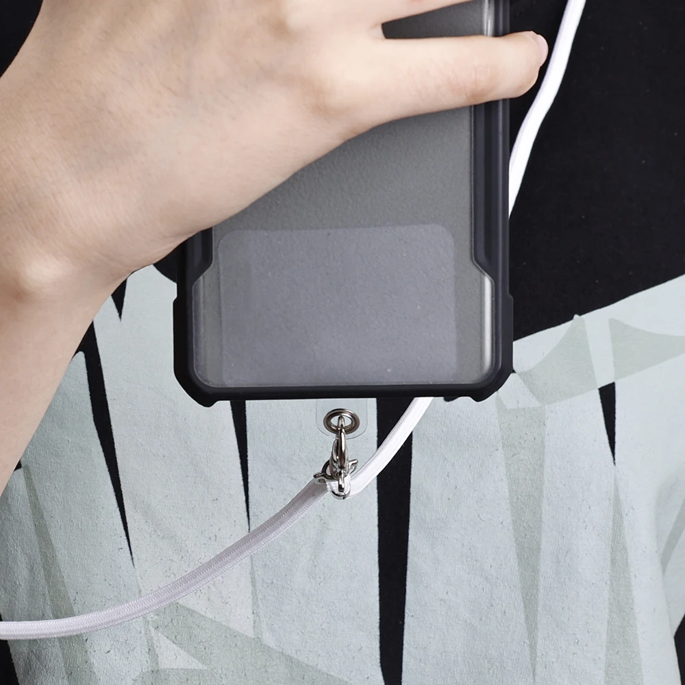 Nastaviteľné Crossbody ozdobná šnúrka na uniforme Patch Pre iPhone Samsung Xiao Univerzálny Anti-drop Odnímateľný Telefóny Nylon Krk Karty
