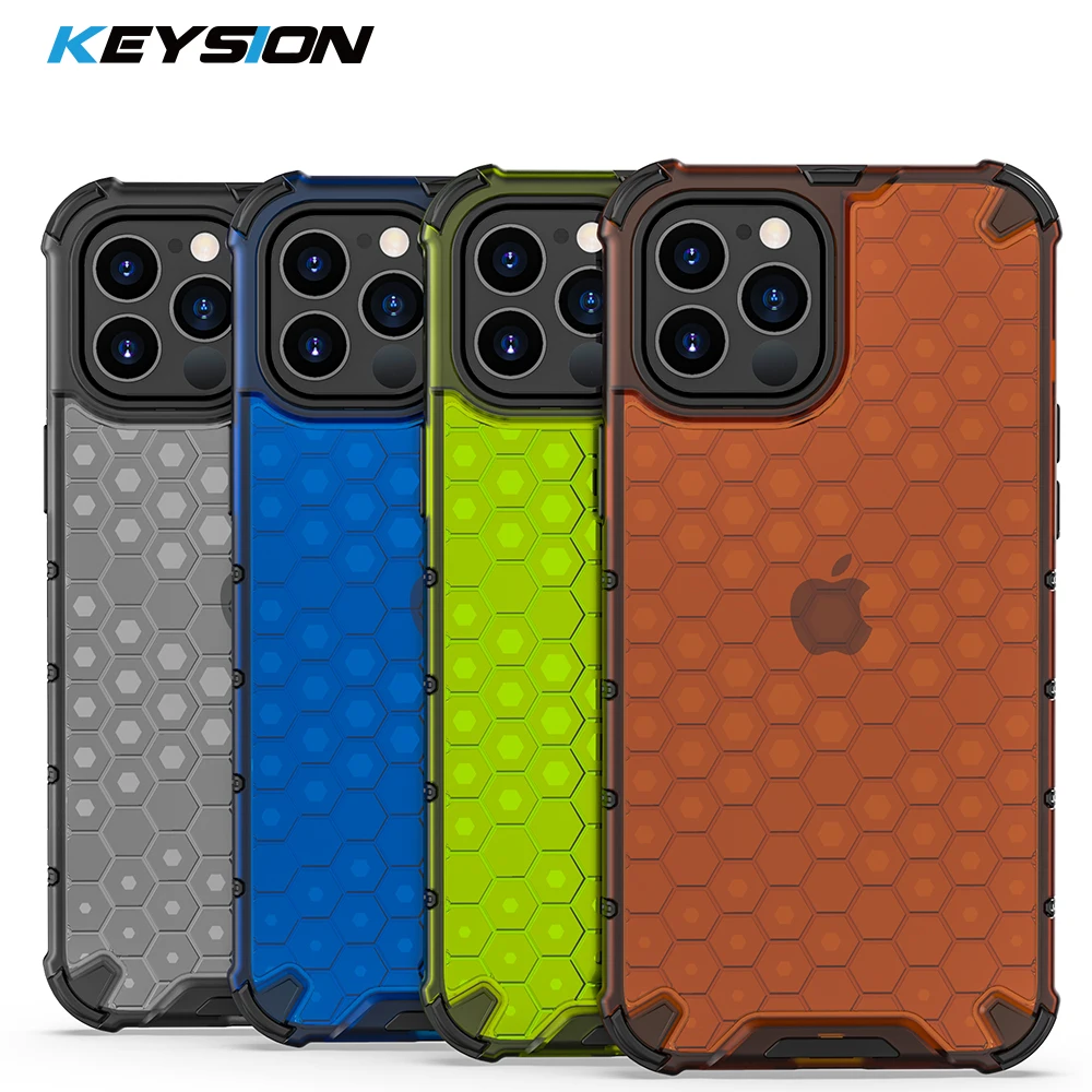 KEYSION Shockproof puzdro pre iPhone 12 Mini 12 Pro 11 Pro Max 6s Plus Honeycomb Telefón Kryt pre Apple iPhoneSE 2020 7 8 XR XS Max