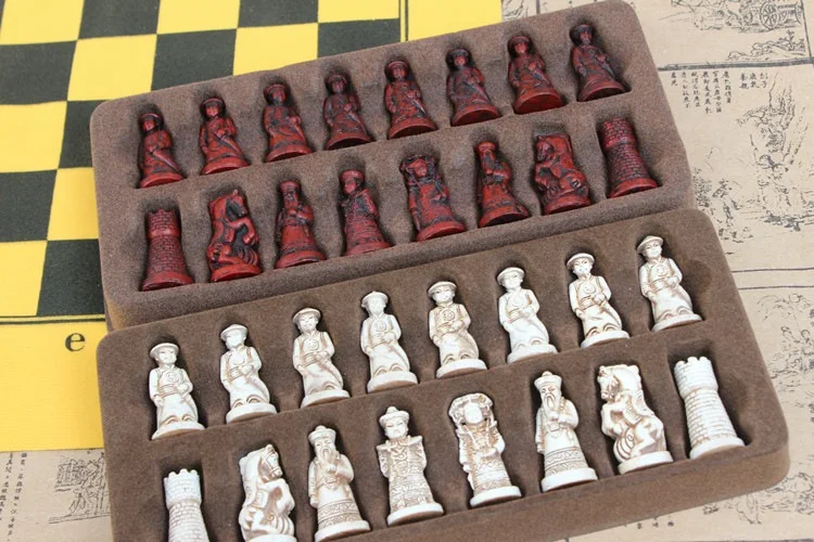 Starožitný Šachové Figúrky PVC Šachovnici Qing Pešiak Chessman Figúrky Realisticky Šachové Figúrky Postáv Dieťa Darčeky Šach Dosková Hra
