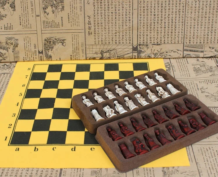 Starožitný Šachové Figúrky PVC Šachovnici Qing Pešiak Chessman Figúrky Realisticky Šachové Figúrky Postáv Dieťa Darčeky Šach Dosková Hra