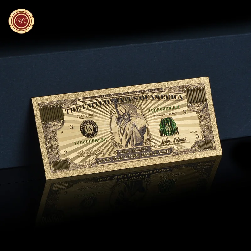 NÁS Zlatá Farba Á Bankoviek Plný Amerického Doláru Bill Nastaviť, Plastové Banky, Upozornenie Falošné Peniaze Zberateľskú Mene Upomienkové Darčeky